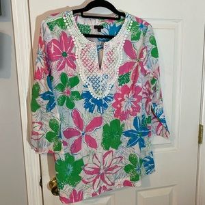 Talbots multi-colored top